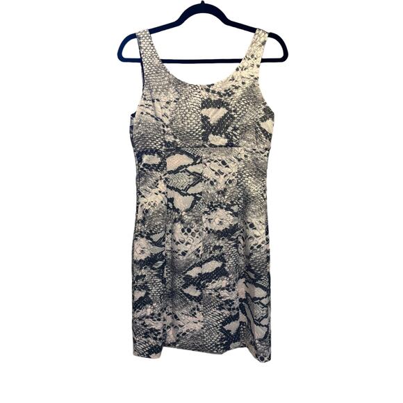 Boston Proper Sheath Dress Women's Size 6 Animal Print Satin Sleeveless Mini - Picture 8 of 15